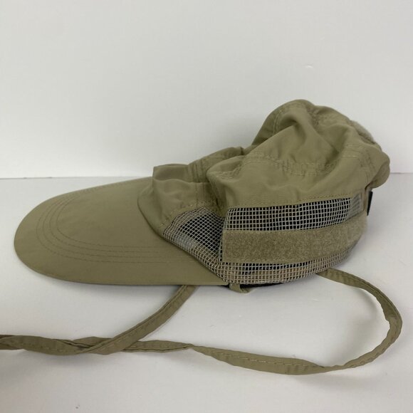 Broner Hat Long Bill Nylon Mesh Fly Fishing Hiking Outdoor Khaki Adjustable Mens - Picture 3 of 14
